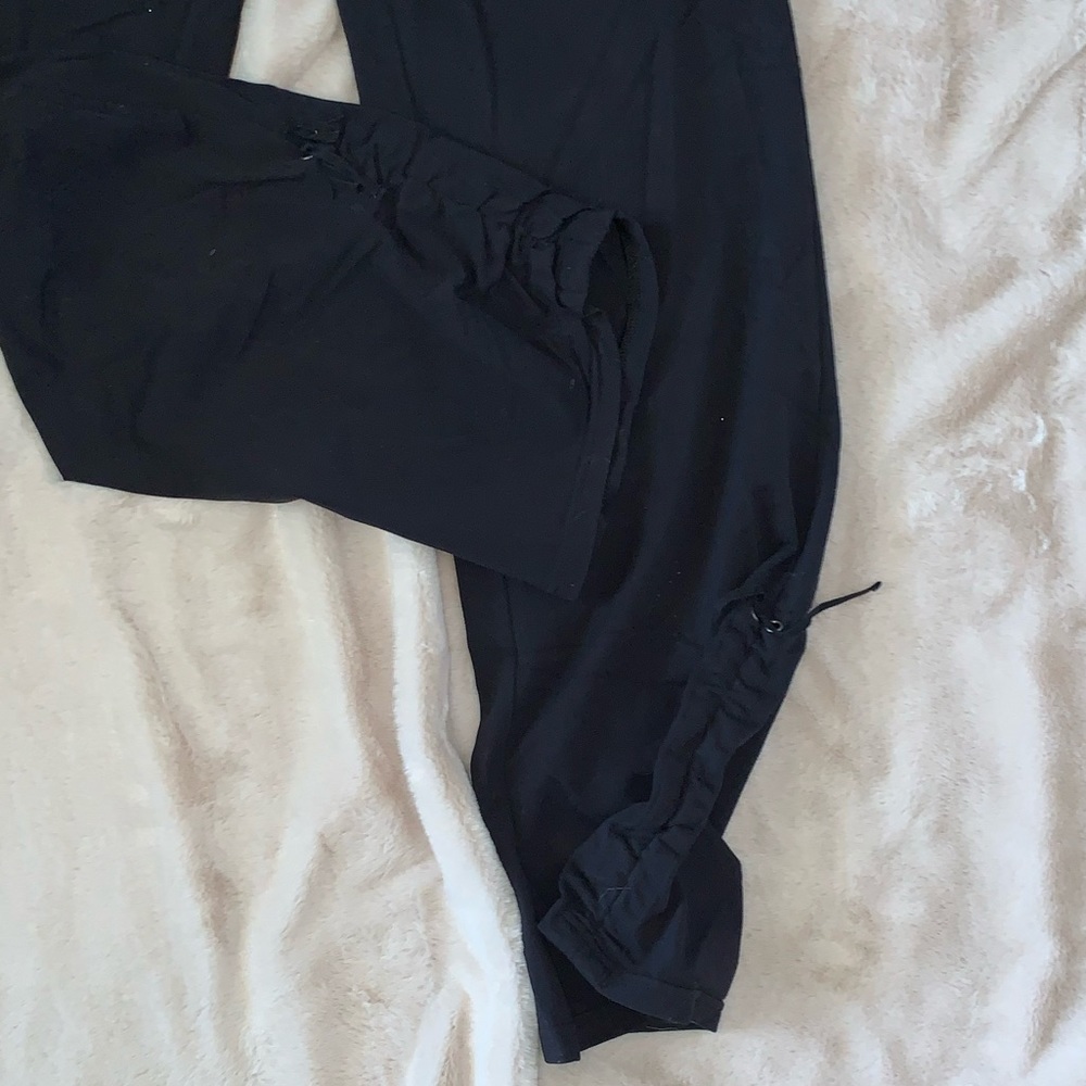 Athleta Black Pants with Drawstring Leg - Picture 4 of 7